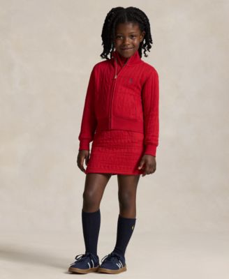 Polo Ralph Lauren - Girls 2T-6X Quilted Cable-Motif Skirt