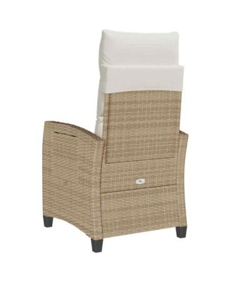 Reclining Patio Chair Foldable Reclining Garden Chair Rectangular