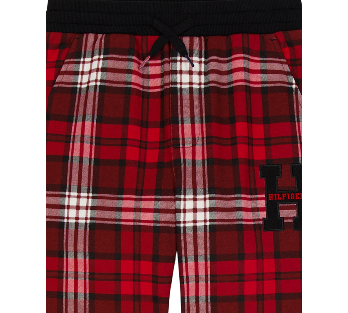 Tommy Hilfiger Boys 8-20 Plaid Jogger Pants In Red