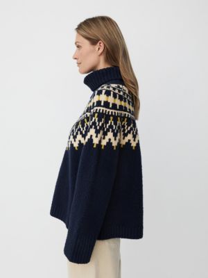 Women's Long Sleeve High Neck Knit Sweater