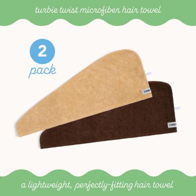 Microfiber Turbie Twist 2 Pack (Sheepskin, Pinecone)
