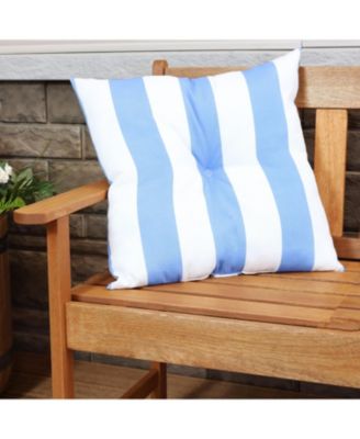 Indoor/Outdoor Weather-Resistant Polyester Square Tufted Pillow with Zipper Closures - 19" - 2pk