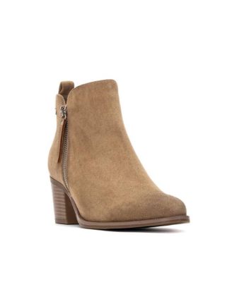 Women's Block Heel Suede Ankle Booties Refresh Collection By XTI
