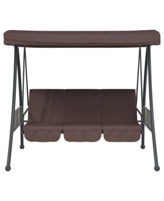 Garden Swing Bench Coffee Brown