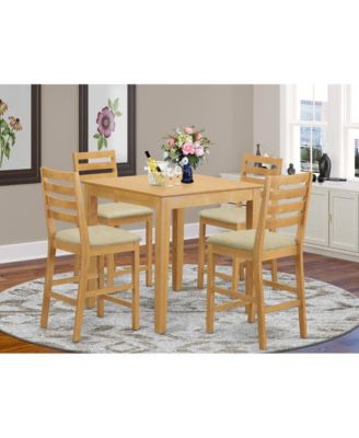 5 PC counter height Table and chair set - counter height Table and 4 dinette Chairs.