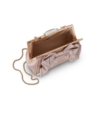 Woman's Mae Signature Satin Pouch Framed with Luxurious Satin Bow