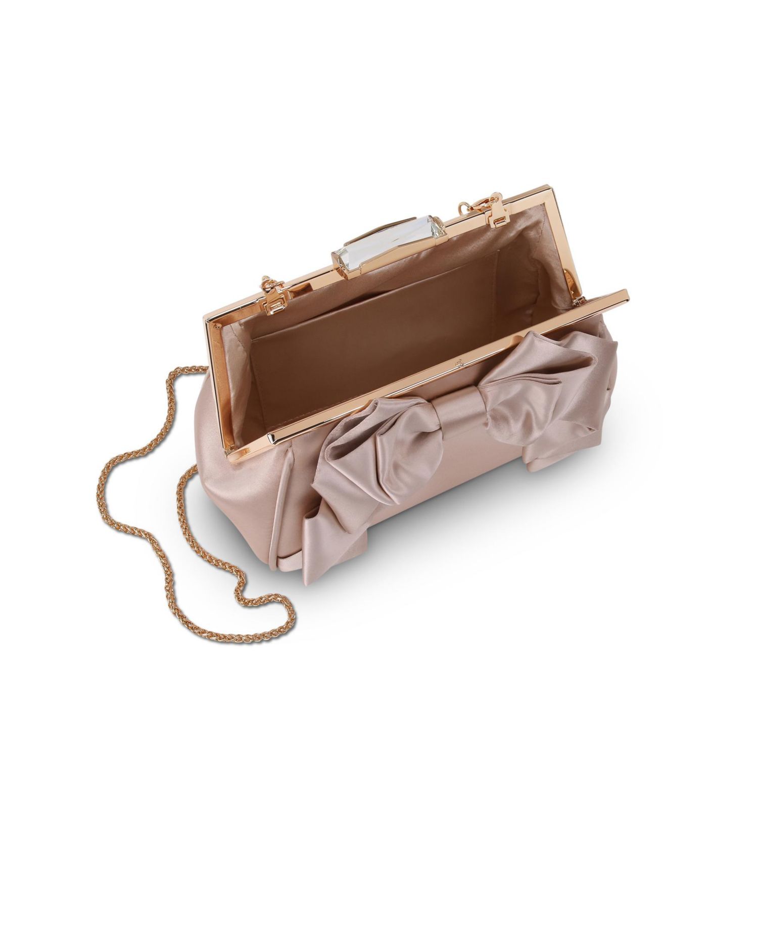Woman's Mae Signature Satin Pouch Framed with Luxurious Satin Bow