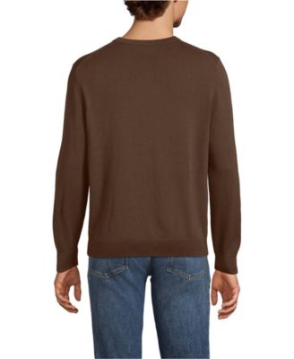 Men's Fine Gauge Cotton Crew Neck Sweater
