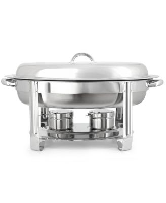 5.8 Quart Stainless Steel Oval Professional Chafing Dish/Food Warmer/Buffet Server Serving Dish