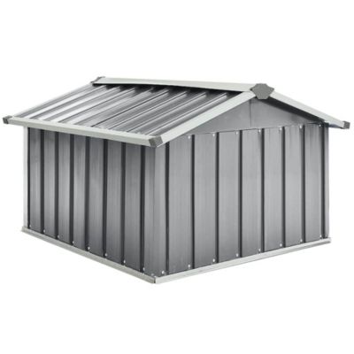 Garden Shed Grey Galvanized steel Standard Durable Garden Shed