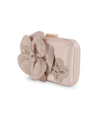 Woman's Fleur Crystal Embellished Minaudiere