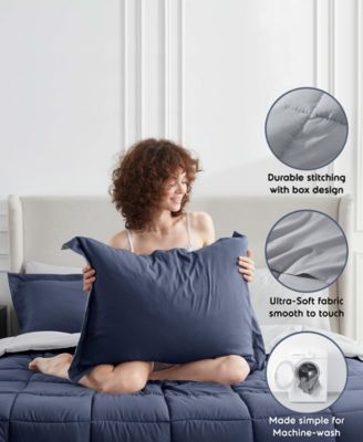 Luxury Soft Reversible 7-Pc. Comforter Set, Full