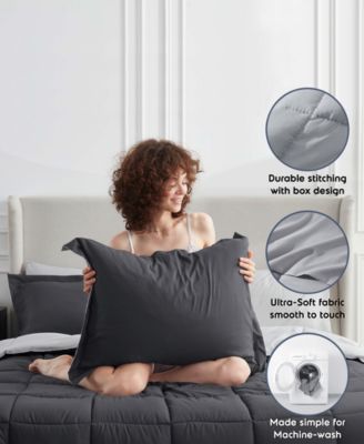 Nestl Luxury Soft Reversible 7-Pc. Comforter Set, Queen