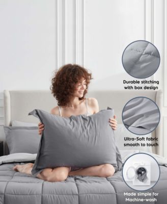 Luxury Soft Reversible 7-Pc. Comforter Set, Queen