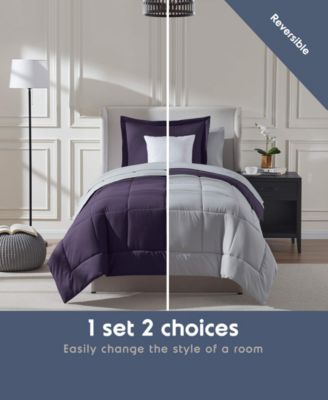Luxury Soft Reversible 5-Pc. Comforter Set, Twin