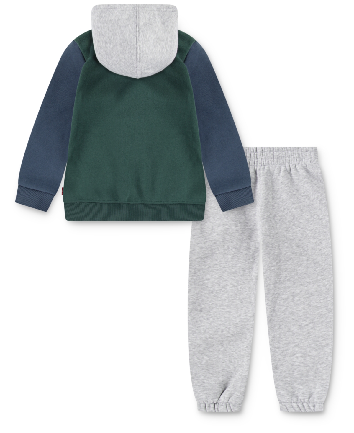 Levi's Boys Toddler 2T-4T 2 Piece Color Block Long Sleeves Hoodie and Joggers Set