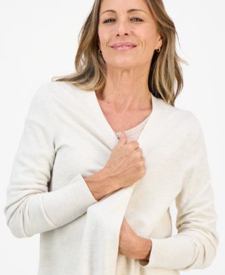 Petite Open-Front Cardigan, Macy's Exclusive