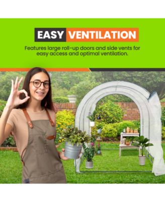 TrueShelter 6' X 8' Green House - Indoor or Outdoor Green House for Plants & Flowers - Portable Large Cover for Garden Lovers or Beginners