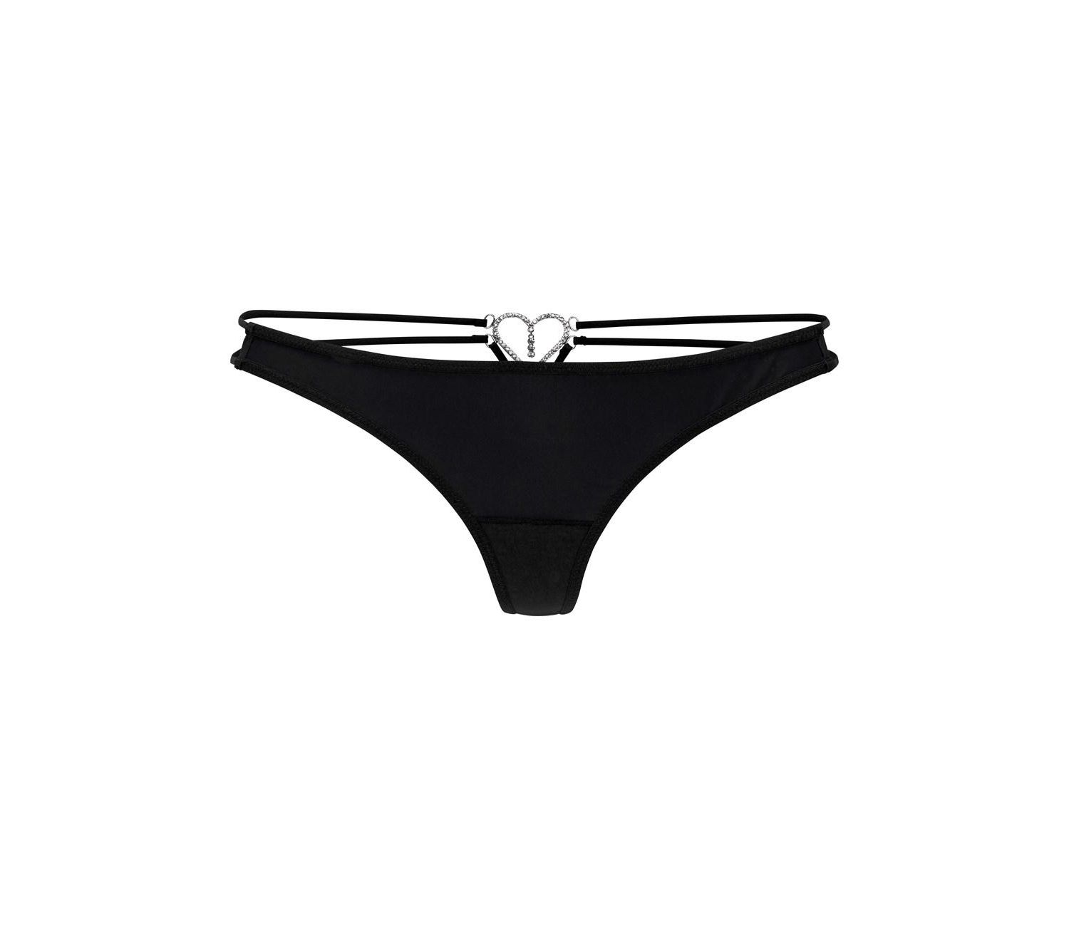 Women's Strappy Heart Minimal-Coverage Thong Underwear