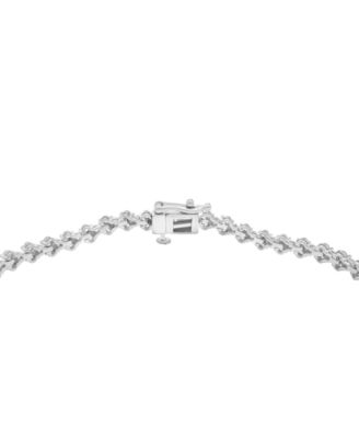 Diamond Tennis Bracelet (2 ct. t.w.) in 10k White Gold, Macy's Exclusive