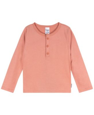 Toddler Girls 3-Pack Long Sleeve Shirts, Navy/Oatmeal/Violet, 5T