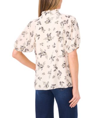 Women's Split Neck Raglan Sleeve Top