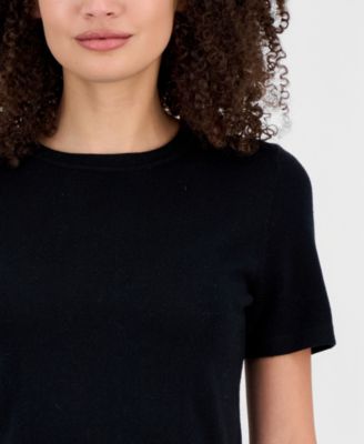 Women's Merino Wool Short-Sleeve Sweater