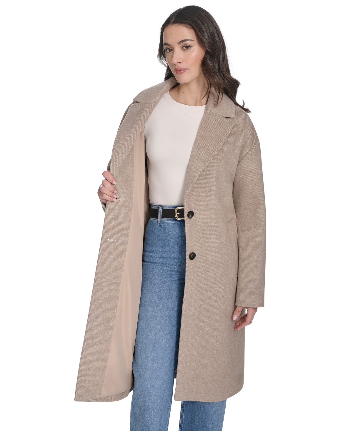 Levi's Women's Regular Single Breasted Top Coat In Neutral