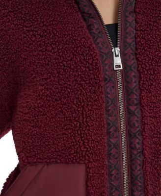 Women's Regular Stand Collar Sherpa Teddy Jacket