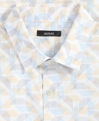 Men's Jesse Geo-Print Short-Sleeve Button Shirt, Macy's Exclusive