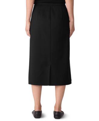 Women's Pocket Detail Calf-Length Skirt