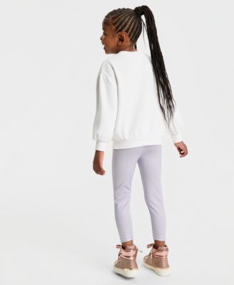 Girls' 2T-6X Princess Long-Sleeve Top and Metallic Pants, 2-Piece Set