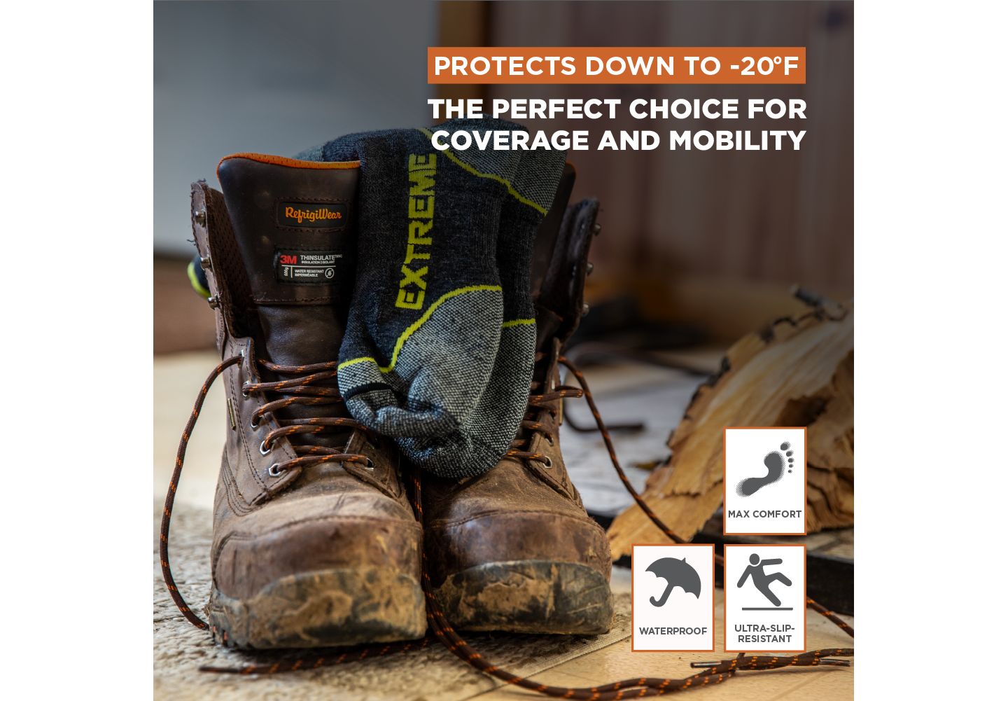 Мужские ботинки RefrigiWear Ice Viking Work Boot, цвет: Коричневый — фото 22