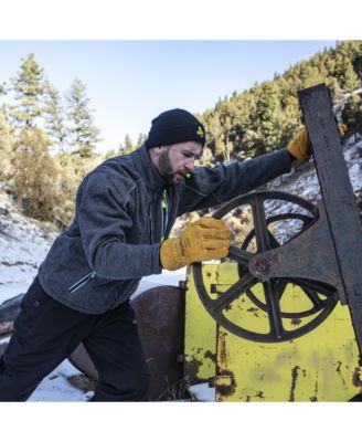 Men's Insulated Leather Work Gloves - Warm, Durable, Foam Padded, 0°F Cold Weather Rating