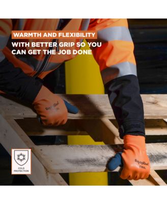 Men's Dual-Layer Waterproof Double Dip Glove - Extreme Cold Protection, Superior Grip, Heavy Brushed Acrylic Liner