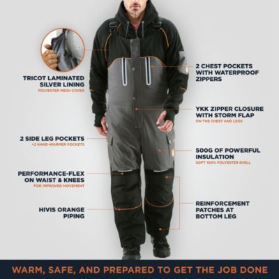 Big & Tall Men s PolarForce Insulated Bib Overalls - Maximum Warmth & Durability for Extreme Cold Weather