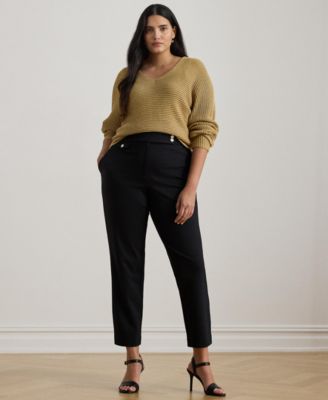 Lauren Ralph Lauren - Plus Size Ponte Ankle Pant