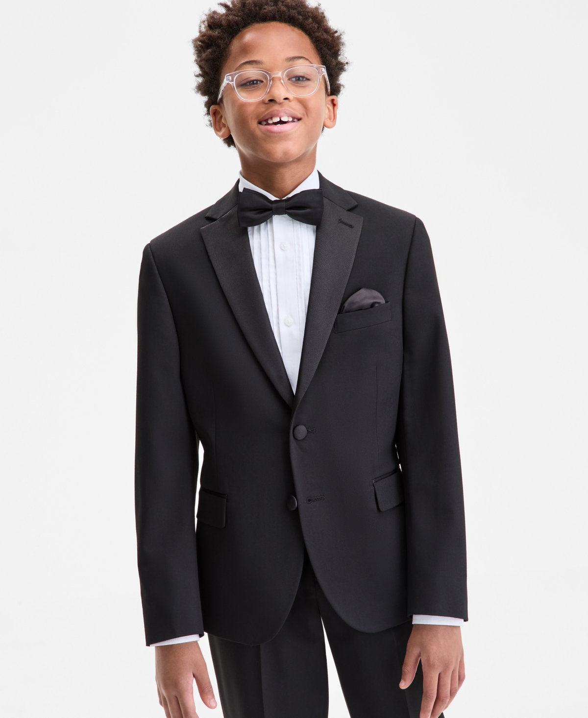 B By Brooks Brothers Boys 8-20 Suit Separate Long Sleeve Jacket In Black