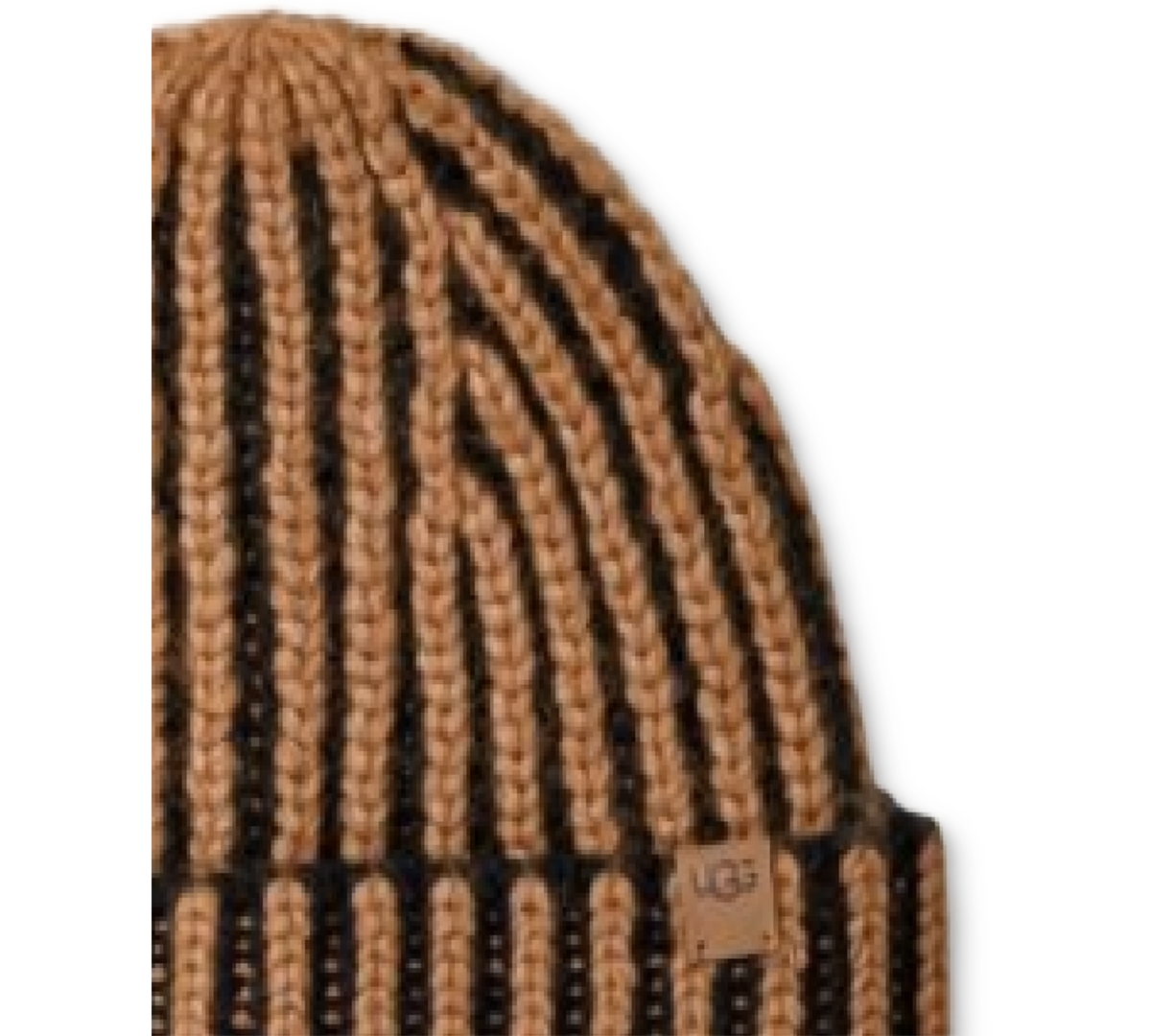 Ugg Chunky Plaited Beanie In Brown