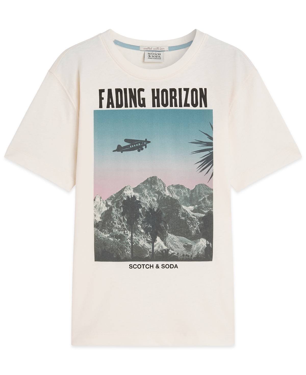 Scotch & Soda Boys 8-16 Short Sleeve Graphic T-shirt In White