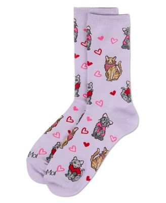 Women's Fur-Ever Hearts Rayon From Crew Socks