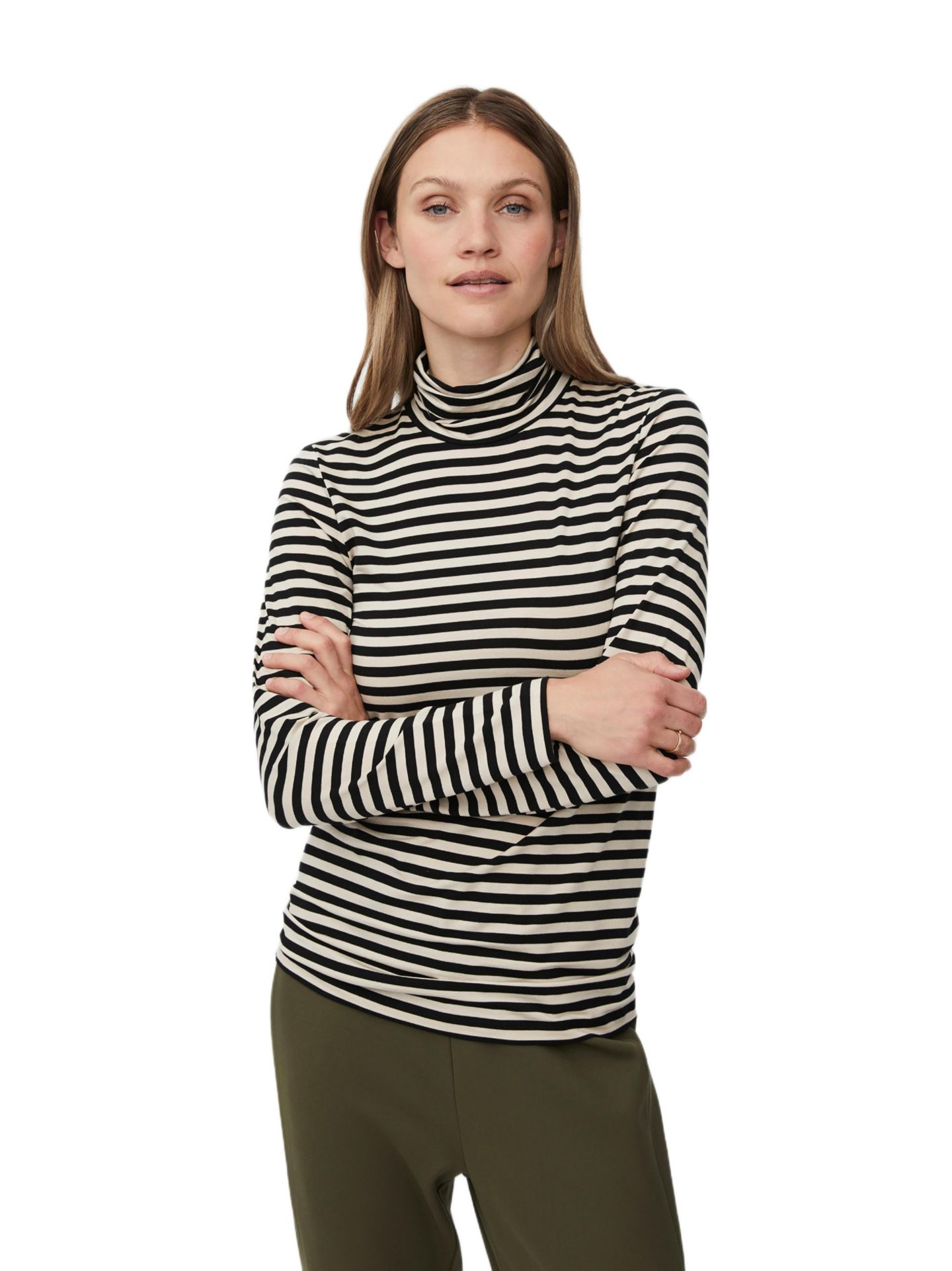 Женский топ Masai Copenhagen MaBrooklyn Long Sleeve Roll Neck, цвет: Чёрный — фото 1