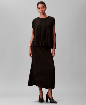 Women's Pleated Short Sleeve Top