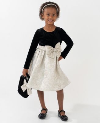 Rare Editions - Girls 2T-6X Skirt Dress with Bag Set