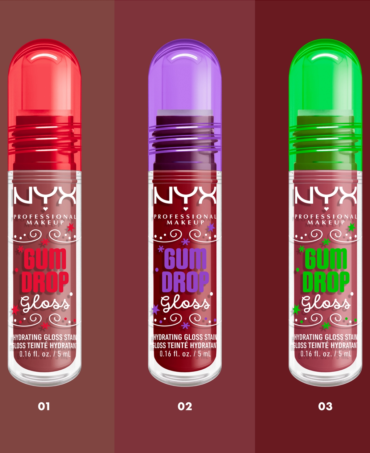 Nyx Professional Makeup Gumdrop Lip Gloss, 0.16 Oz.