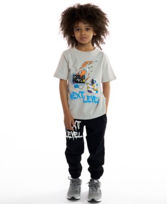 Sovereign Code - Boys 2T-7 Graphic Print T-Shirt and Joggers, 2-Piece Set