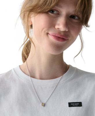 Cubic Zirconia Molten Pendant Necklace