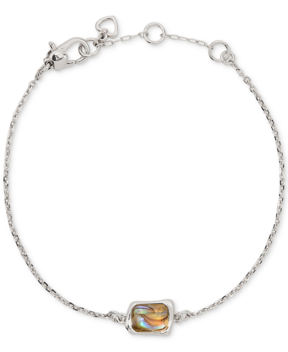 Kate Spade Cubic Zirconia Solitaire Bracelet In Metallic