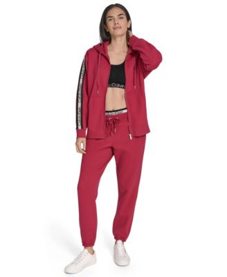 Women's Fleece Logo Tape Hoodie Jacket