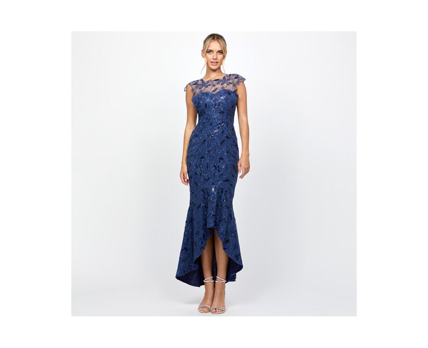 Women's Phoebe Cap Sleeve Hi Lo Dress